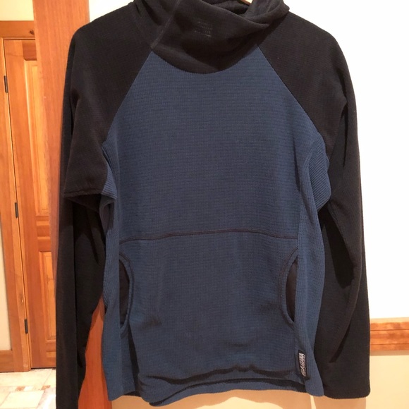 Melanzana Tops - Melanzana fleece grid hoodie